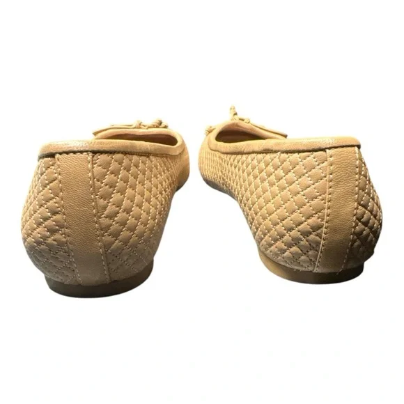 Nordstrom Quilted Ballet Flats Beige Size 9.5W - Picture 3 of 5